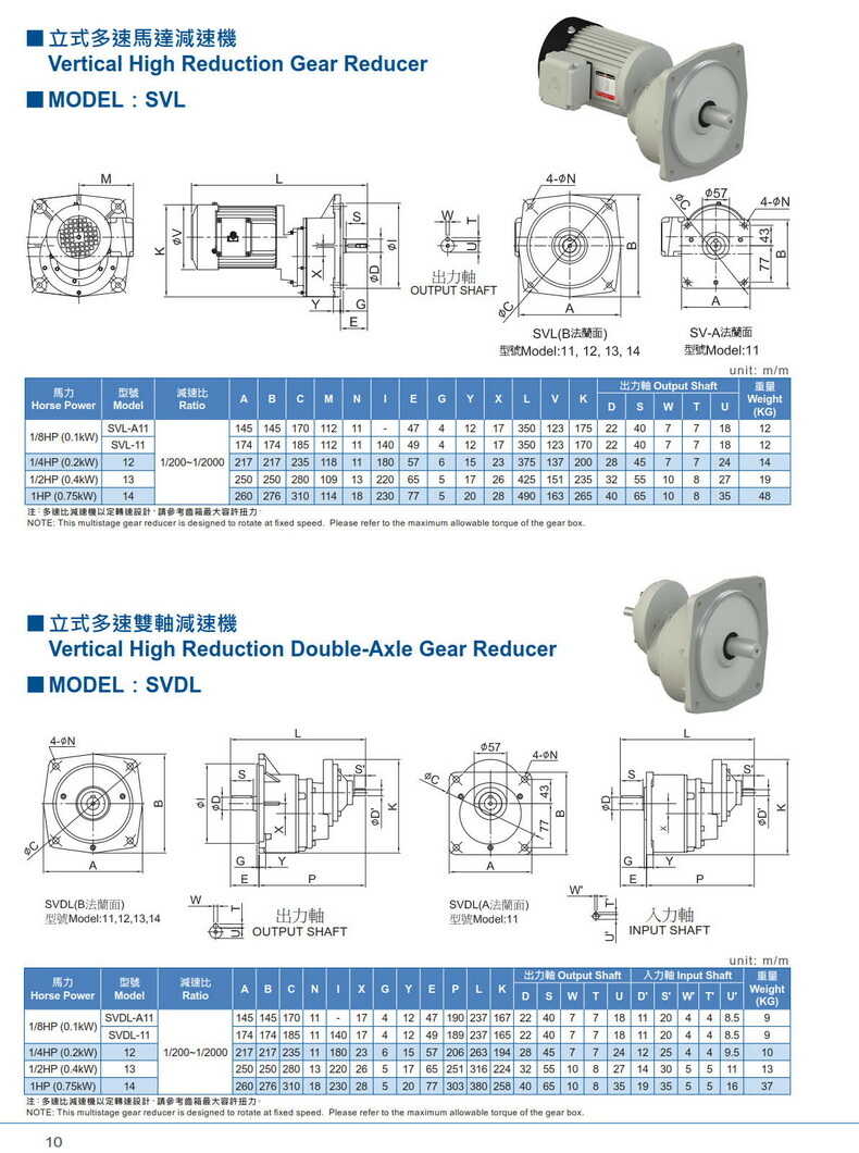 利明小型齿轮减速电机